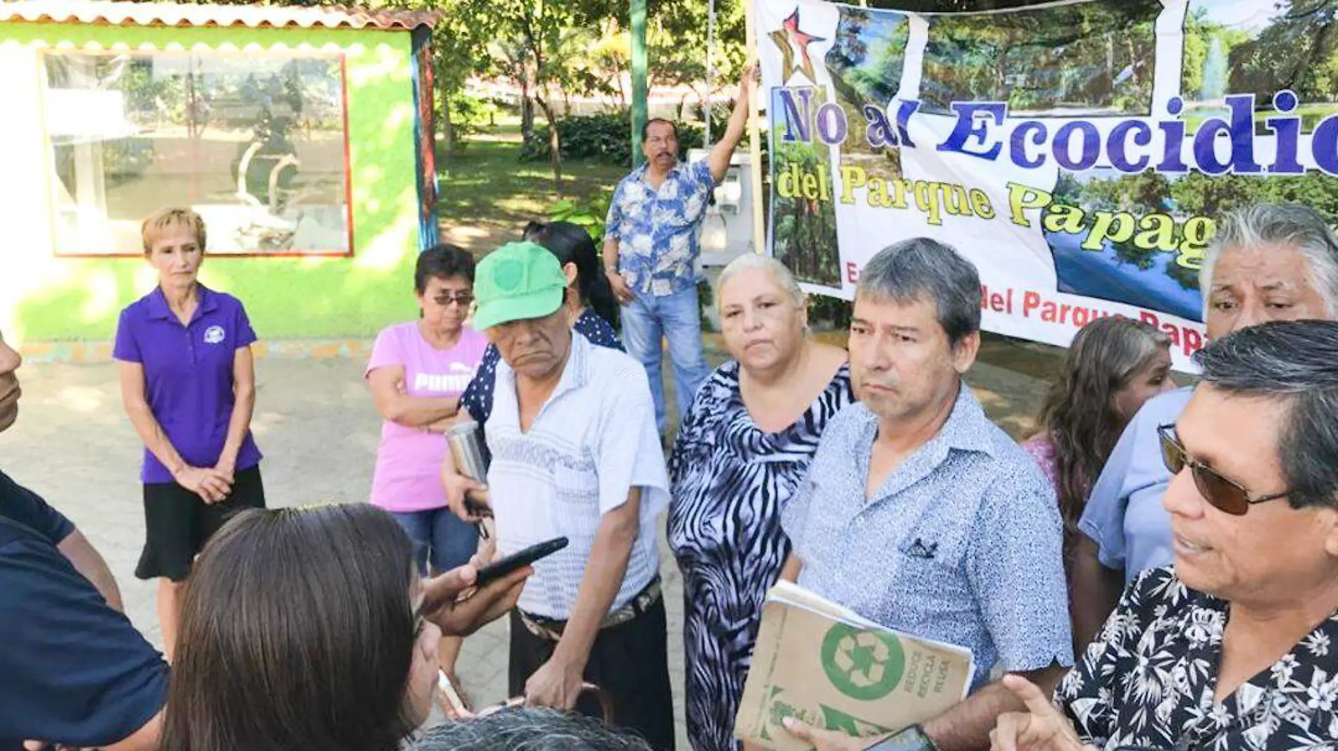 protestan parque papagayo